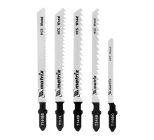 Набор полотен для электролобзика по дереву, 5 шт Matrix Professional