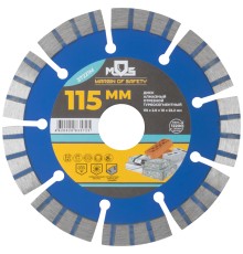 Диск отрезной алмазный турбо-сегментный, 115 x 2,0 x 10 x 22.2 мм MOS