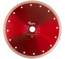 Диск отрезной алмазный универсальный, тонкий рез (сухая и влажная резка)  230х2,0х10х22,2 мм КУРС