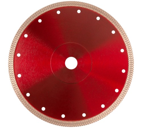 Диск отрезной алмазный универсальный, тонкий рез (сухая и влажная резка)  230х2,0х10х22,2 мм КУРС