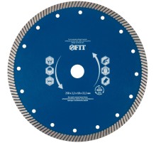 Диск отрезной алмазный универсальный "Армобетон турбо" (сухая и влажная резка)  230х2,2х10х22,2 мм FIT IT