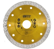 Диск отрезной алмазный универсальный Профи (сухая и влажная резка) 125х1,3х10х22,2 мм FIT HQ
