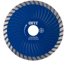 Диск отрезной алмазный "Турбо-волна" (сухая и влажная резка) 125х2,2х7,0х22,2 мм FIT IT