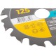 Диск пильный для УШМ, 125 х 22,2 мм, 12 зубьев + 2 кольца 22,2/20 мм и 22,2/16 мм MOS