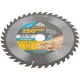 Диск пильный для циркулярных пил по дереву 250 х 32 х 40T + кольцо 32/30 мм MOS