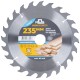 Диск пильный для циркулярных пил по дереву, 235 x 32 x 24T + кольцо 32/30 MOS