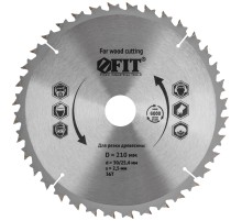 Диск пильный для циркулярных пил по дереву, спец. форма зуба 210 х 30/25,4 х 36Т FIT IT