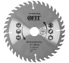 Диск пильный для циркулярных пил по дереву 140 х 20/16 х 40T FIT IT