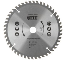 Диск пильный для циркулярных пил по дереву 185 х 20/16 х 48T FIT IT