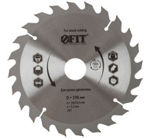 Диск пильный для циркулярных пил по дереву 190 х 30/25,4 х 24T FIT IT