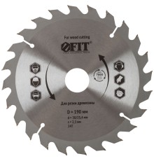 Диск пильный для циркулярных пил по дереву 190 х 30/25,4 х 24T FIT IT