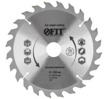 Диск пильный для циркулярных пил по дереву 200 х 30/25,4 х 24T FIT IT