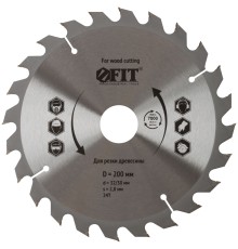 Диск пильный для циркулярных пил по дереву 200 х 32/30 х 24T FIT IT