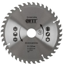 Диск пильный для циркулярных пил по дереву 210 х 30/25,4 х 40T FIT IT