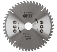 Диск пильный для циркулярных пил по дереву 210 х 30/25,4 х 48T FIT IT Диск пильный для циркулярных пил по дереву 210 х 30/25,4 х 48T FIT IT