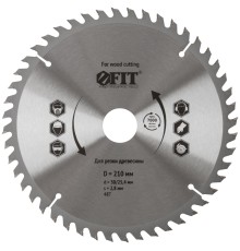Диск пильный для циркулярных пил по дереву 210 х 30/25,4 х 48T FIT IT