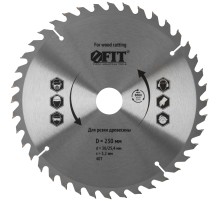 Диск пильный для циркулярных пил по дереву 230 х 30/25,4 х 40T FIT IT