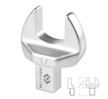 Насадка рожковая серии "FIT", 17 мм, 9х12 мм KING TONY 34501117M