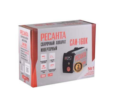 Сварочный аппарат инверторный Ресанта САИ 160К (компакт)