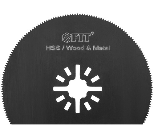 Полотно пильное фрезерованное дисковое прямое, Bi-metall Co 8%, 80х0,65 мм FIT HQ