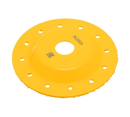 Чашка твердосплавная зачистная,125 мм, Плоская, среднее зерно #16// Denzel