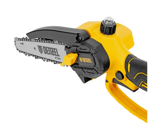 Цепная мини-пила аккумуляторная бесщет., CCS-150, шина 150 мм, Li-Ion, 20 В Denzel