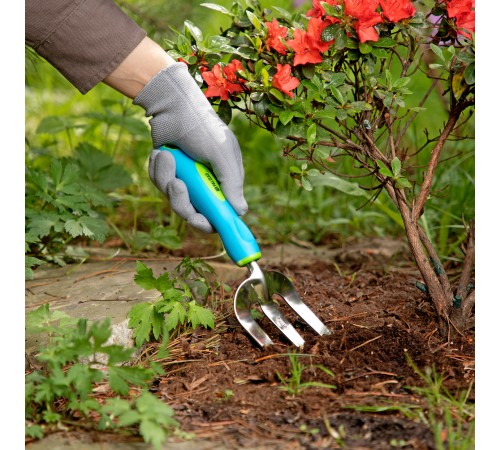 Вилка посадочная, 80 х 290 мм, нержавеющая сталь, двухкомпонентная рукоятка, Premium Plus, Palisad