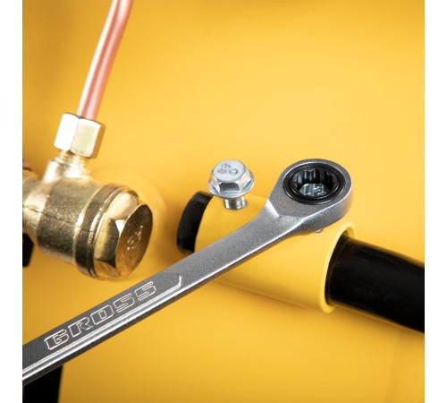 Ключ комбинированный трещоточный, 10 мм, количество зубьев 100 Gross Ключ комбинированный трещоточный, 10 мм, количество зубьев 100 Gross