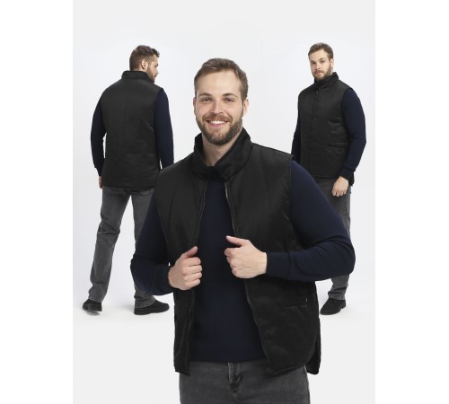 Жилет утепленный Универсальный (тк.Смесовая,210), черный