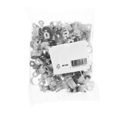 Скоба металлическая двухлапковая, 16 мм, 100 шт Сибртех