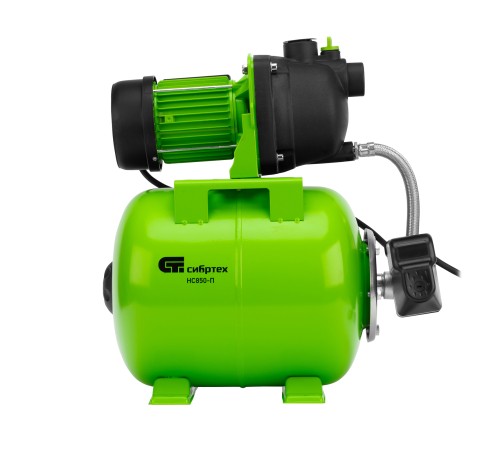 Насосная станция НС850-П, 850 Вт, напор 42 м, 3500 л/ч, ресивер 19 л Сибртех