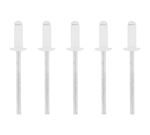 Заклепки 4.0 х 10 мм RAL 9003, сигнально-белые, 50 шт Matrix