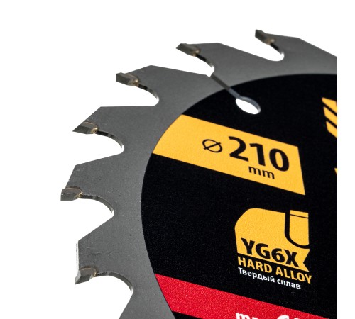 Пильный диск по дереву ф210 х 30 мм, 24 зубьев Denzel