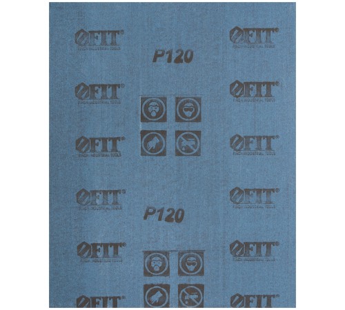 Листы шлифовальные на тканевой основе, алюминий-оксидный абразивный слой 230х280 мм, 10 шт. Р 120 FIT DIY