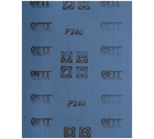 Листы шлифовальные на тканевой основе, алюминий-оксидный абразивный слой 230х280 мм, 10 шт. Р 240 FIT DIY