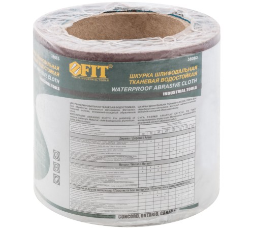 Рулон шлифовальный мини на тканевой основе, алюминий-оксидный абразивный слой 115 мм х 5 м,  Р 60 FIT IT