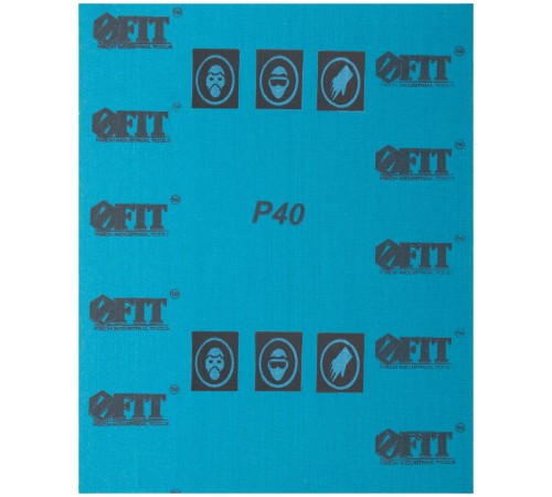 Листы шлифовальные водостойкие на тканевой основе, алюминий-оксидные, Профи 230х280 мм, 10 шт.  Р 40 FIT IT