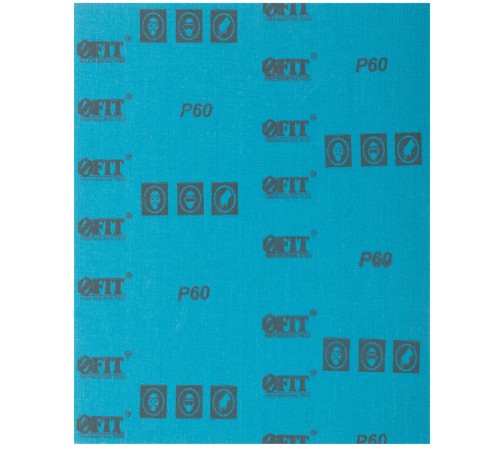 Листы шлифовальные водостойкие на тканевой основе, алюминий-оксидные, Профи 230х280 мм, 10 шт.  Р 60 FIT IT