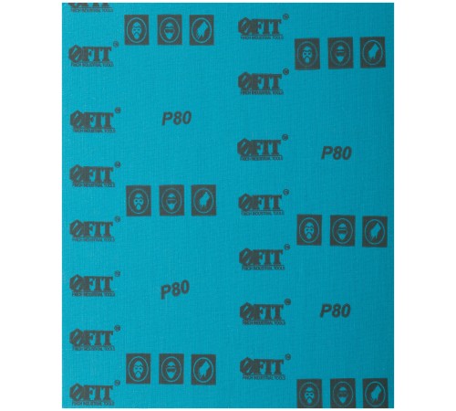 Листы шлифовальные водостойкие на тканевой основе, алюминий-оксидные, Профи 230х280 мм, 10 шт.  Р 80 FIT IT