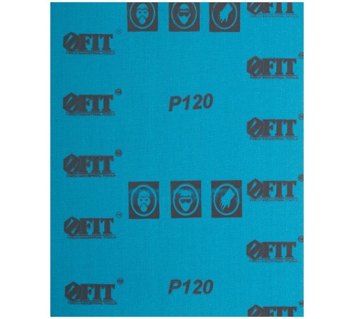 Листы шлифовальные водостойкие на тканевой основе, алюминий-оксидные, Профи 230х280 мм, 10 шт. Р 120 FIT IT
