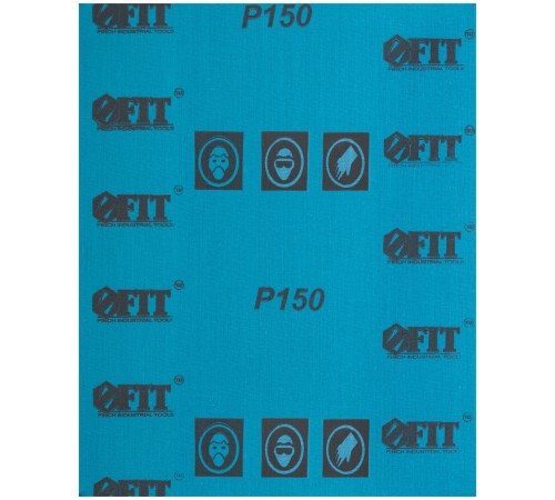 Листы шлифовальные водостойкие на тканевой основе, алюминий-оксидные, Профи 230х280 мм, 10 шт. Р 150 FIT IT