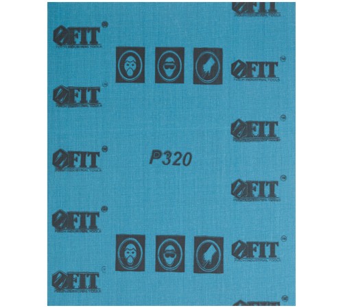 Листы шлифовальные водостойкие на тканевой основе, алюминий-оксидные, Профи 230х280 мм, 10 шт. Р 320 FIT IT