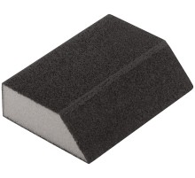 Губка шлифовальная угловая, алюминий-оксидная, 100х70х25 мм, средняя жесткость Р 240 FIT IT