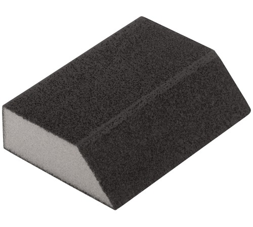 Губка шлифовальная угловая, алюминий-оксидная, 100х70х25 мм, средняя жесткость Р 240 FIT IT