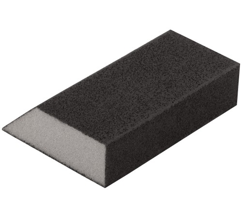Губка шлифовальная угловая, алюминий-оксидная, 100х70х25 мм, средняя жесткость Р 240 FIT IT