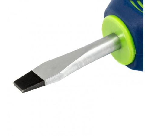 Отвертка, SL6 х 38 мм, CrV, двухкомпонентная рукоятка Сибртех