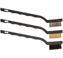 Корщетки мини, набор 3 шт., сталь/нейлон/латунь, 175 мм КУРС