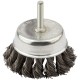 Корщетка чашечная, со шпилькой, стальная витая проволока 75 мм КУРС