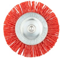 Корщетка-колесо нейлоновая со штифтом  75 мм FIT IT