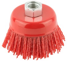 Корщетка-чашка нейлоновая, гайка М14, Профи  65 мм FIT IT